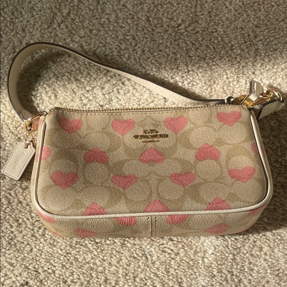 Coach Pink Heart Pattern Women's Bag